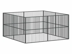 Clicnbuy Corralito para perros con 8 paneles acero galvanizado
