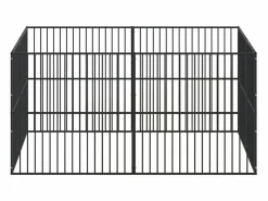 Clicnbuy Corralito para perros con 8 paneles acero galvanizado