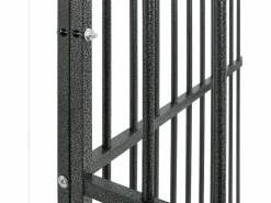Online Clicnbuy Corralito para perros con 4 paneles acero galvanizado Negro