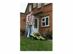 Clearance Cortacésped eléctrico 1300W RYOBI RLM13E33S con asas ergonómicas ajustables en altura Cortacésped