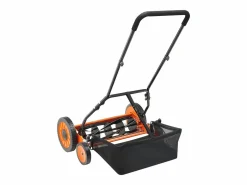 Cortacésped Manual SucceBuy con Rodillo, Ancho de Corte 45 cm, Diseño de 5 Cuchillas, Altura de Corte Ajustable de 3,5 a 6,2 cm, Bolsa de Recogida