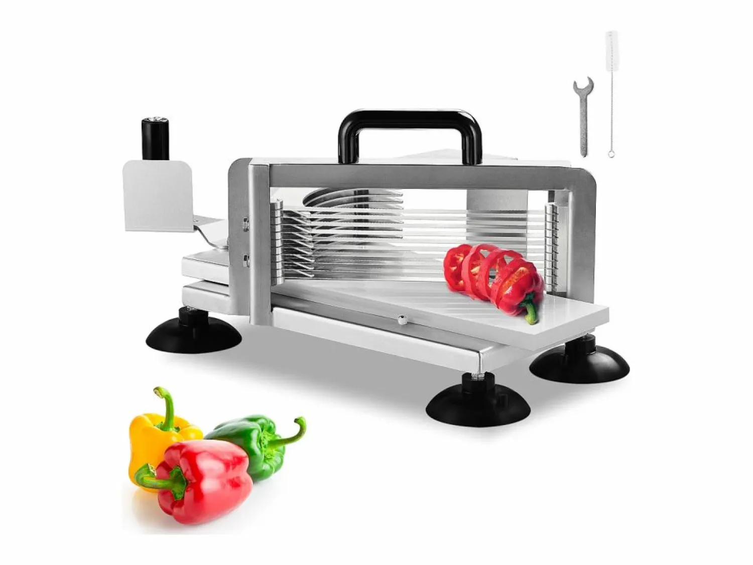 Outlet Cortador De Tomates Comercial SucceBuy 0,64 cm Cortador Manual De Tomates De Acero Inoxidable Materiales Y Utensilios De Cocina