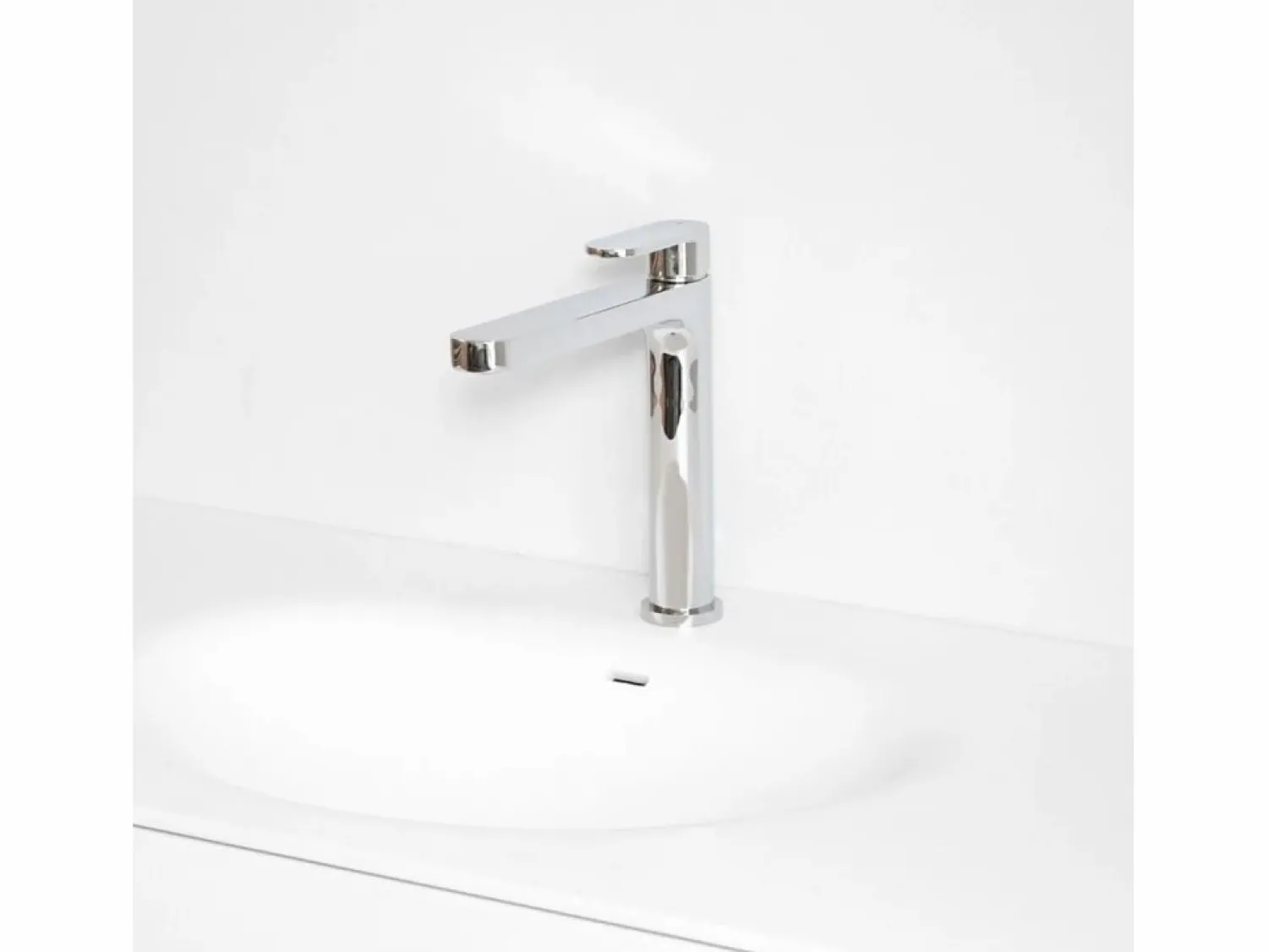 Essebagno Cortes Grifo mezclador lavabo medio cromado