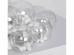 Sale Ledkia Cortina Bolas Colgantes LED 3.6W 2.5m 3000K Blanco Cálido Transparente