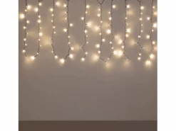 Best Ledkia Cortina de Guirnaldas LED 3m Short Negro 3000K Cálido Blanco