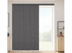 Cortina de Paneles SucceBuy Oscurecedores Verticales en Carril 116-218 cm de Ancho, Panel Japonés Ajustable hasta 243 cm de Alto, Ideal para Puertas Correderas