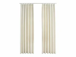 Cortinas opacas con ganchos 2 pzas terciopelo 140x225 cm ES926507