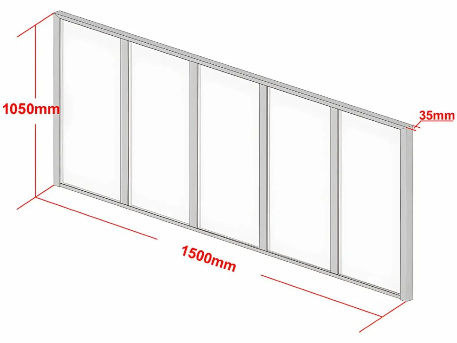 Online Vente-unique Cristalera atelier aluminio termolacado 150x105 BAYVIEW Blanco