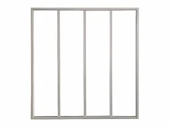 Hot Vente-unique Cristalera atelier BAYVIEW aluminio 120 x 130 cm Blanco