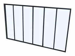 Best Vente-unique Cristalera BAYVIEW aluminio termolacado 180x130 Negro