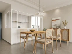 Sale Vente-unique Cristalera de esquina de taller de aluminio termolacado 120 x 120 x 105 cm Natural claro BAYVIEW Blanco