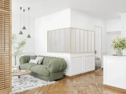 Best Vente-unique Cristalera de esquina de taller de aluminio termolacado 180 x 150 x 105 cm Natural claro BAYVIEW Color natural claro