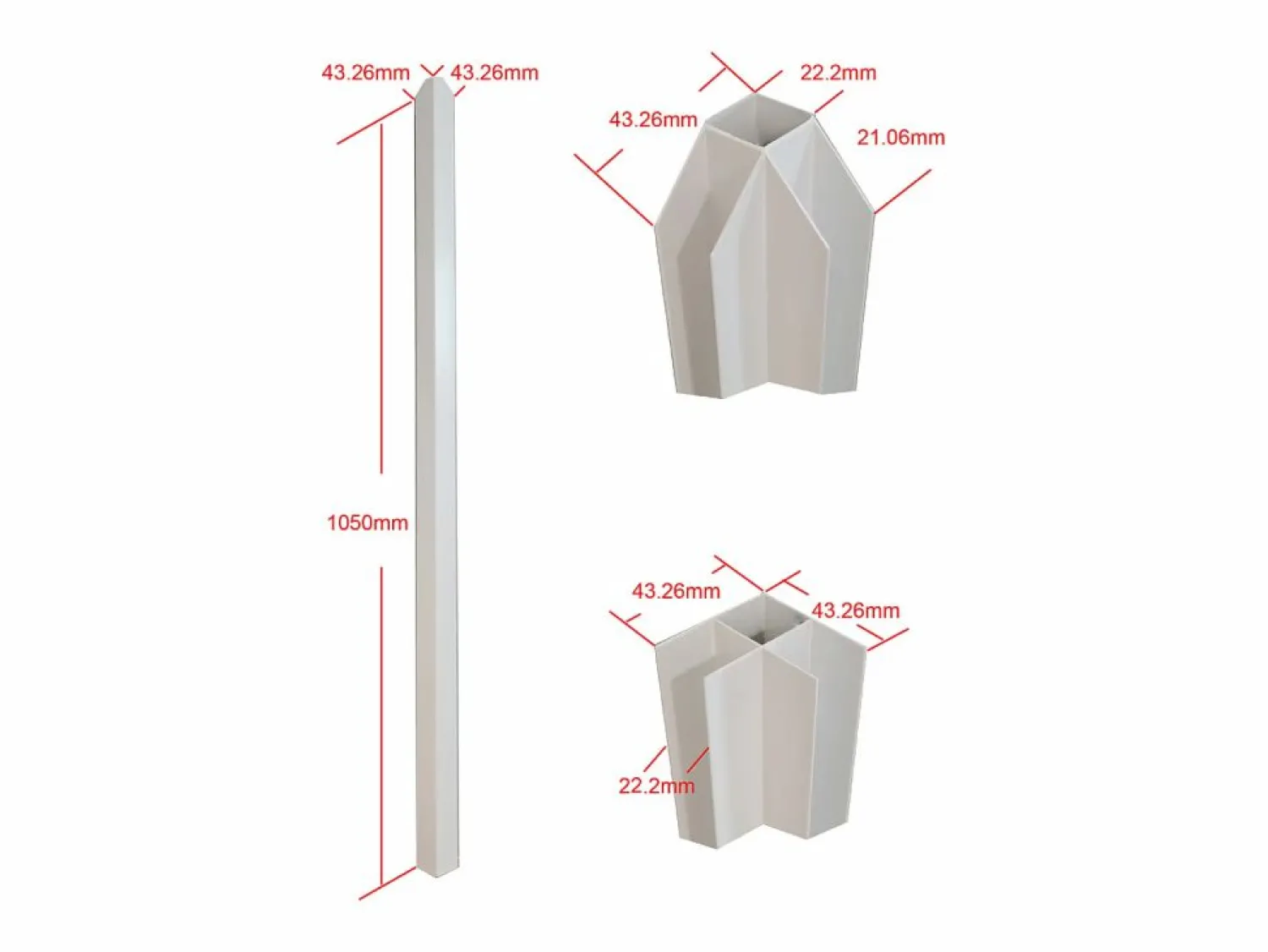 Vente-unique Cristalera de esquina de taller de aluminio termolacado - Ancho 210 x Prof. 60 x Alt. 105 - - BAYVIEW