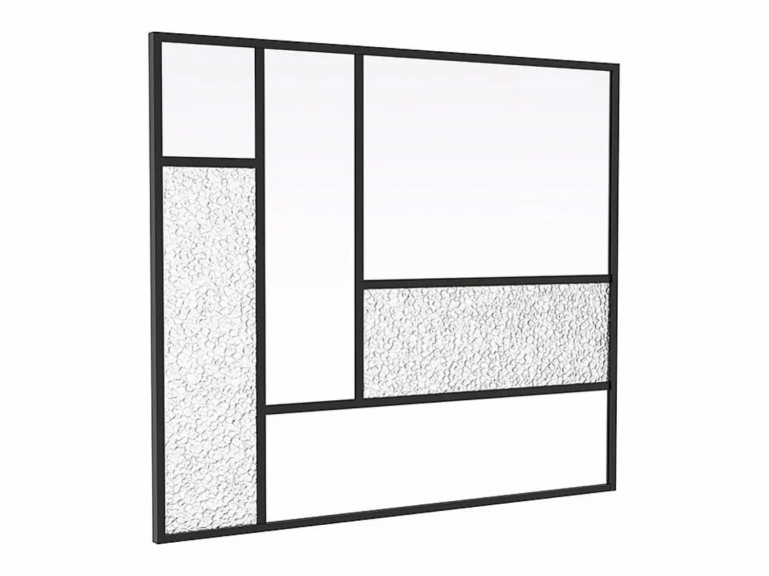New cristalera tipo taller de diseño en aluminio lacado - L150 x H130 - FAIRVIEW Cristalera Interior