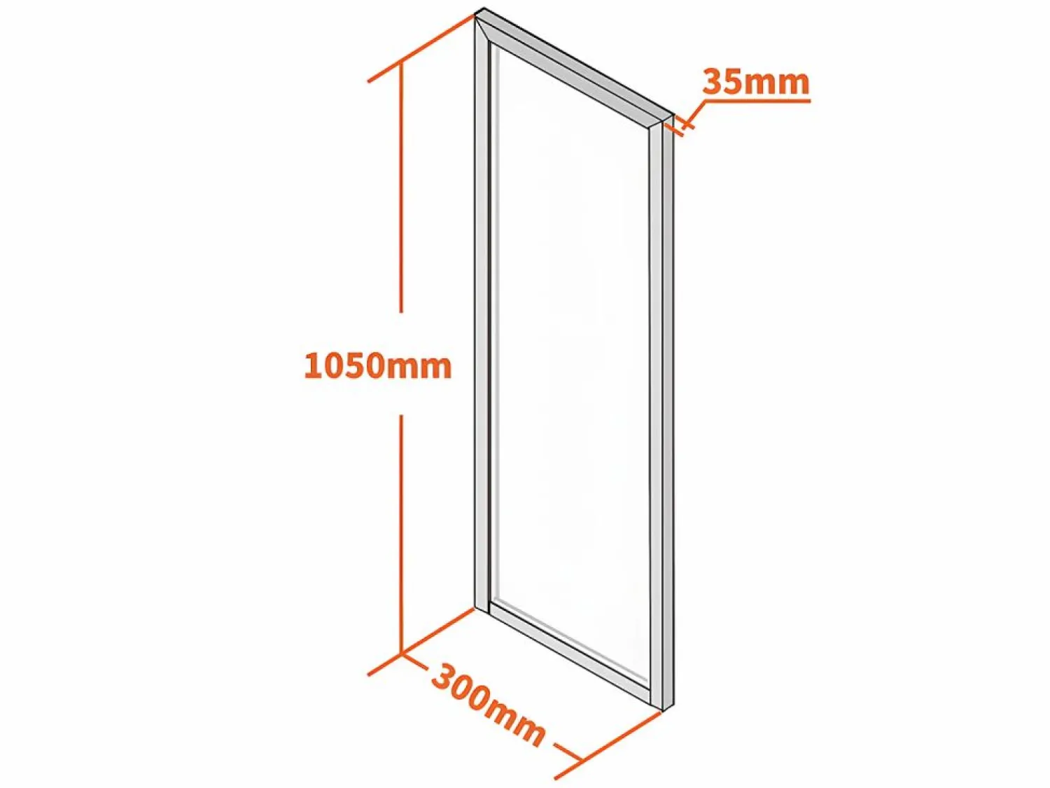Vente-unique Cristalera tipo taller de aluminio termolacado - 30x105 cm - - BAYVIEW