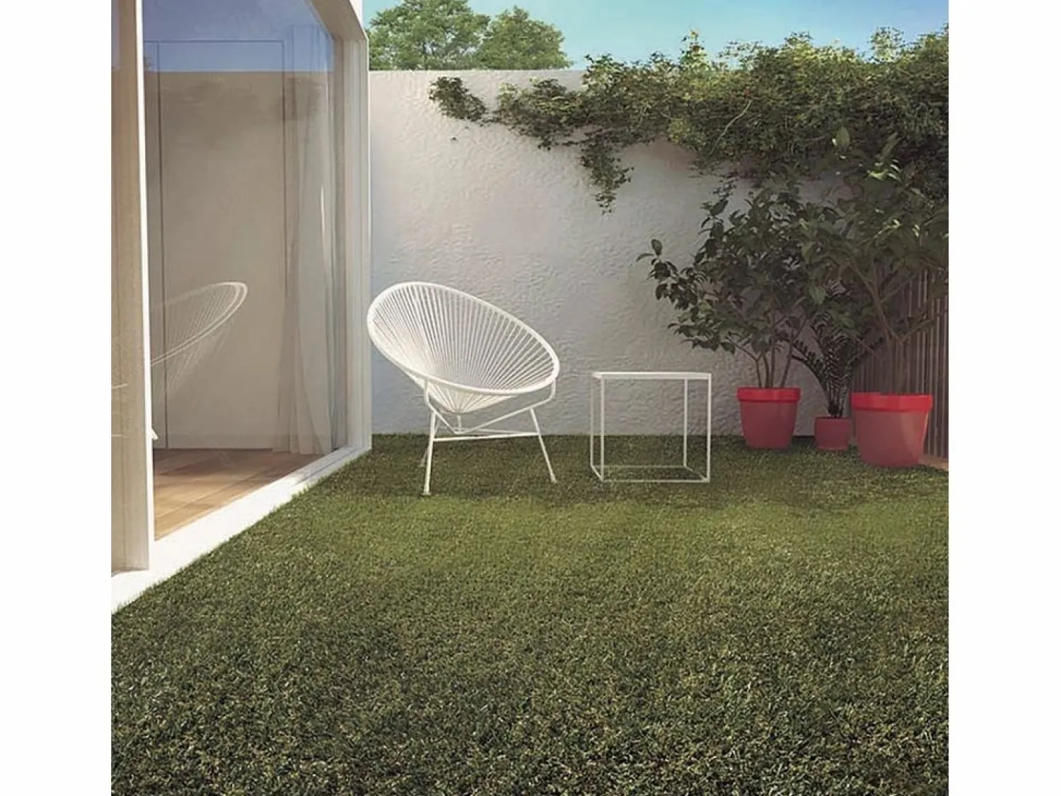 Habitat et jardin Césped sintético - " Green Essen 20 " - 1 x 4 x 0,02 m -
