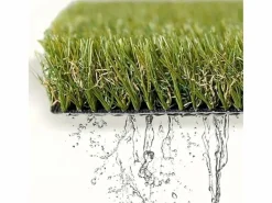 Hot Césped sintético alfombra de césped artificial 25 mm 2 x 25 mt 84823 Verde