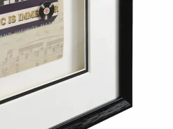 Clearance Cuadro colaje con efecto 3D con marco negro - 50 x 70 cm - - HERO Cuadro