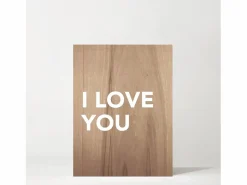 New Cuadro de madera I love you Cuadro