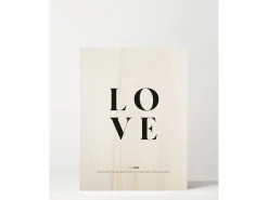 DECOWOOD Cuadro de madera Love definition