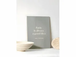 DECOWOOD Cuadro de madera Paris Good Idea Multicolor