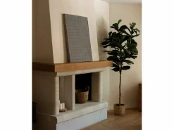 DECOWOOD Cuadro decorativo sobre lienzo de algodón con marco de madera marrón claro pintado artesanalmente con pintura al oleo de 100x150cm - JAN -