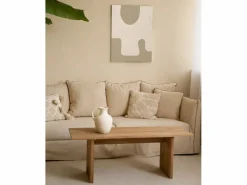 Discount Cuadro decorativo sobre lienzo de algodón con marco de madera negro pintado artesanalmente con pintura al oleo de 60x80cm - VARO - Cuadro