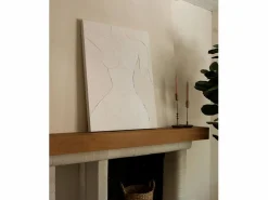 New Cuadro decorativo sobre lienzo de algodón con marco de madera negro pintado artesanalmente con pintura al oleo de 100x150cm - LEO - Cuadro