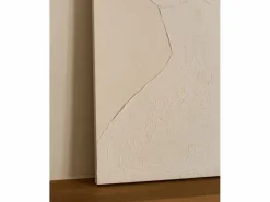 New Cuadro decorativo sobre lienzo de algodón con marco de madera negro pintado artesanalmente con pintura al oleo de 100x150cm - LEO - Cuadro