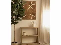 Outlet Cuadro decorativo sobre lienzo de algodón pintado artesanalmente con pintura al oleo sin marco de 80x100cm - SILVANA - Cuadro