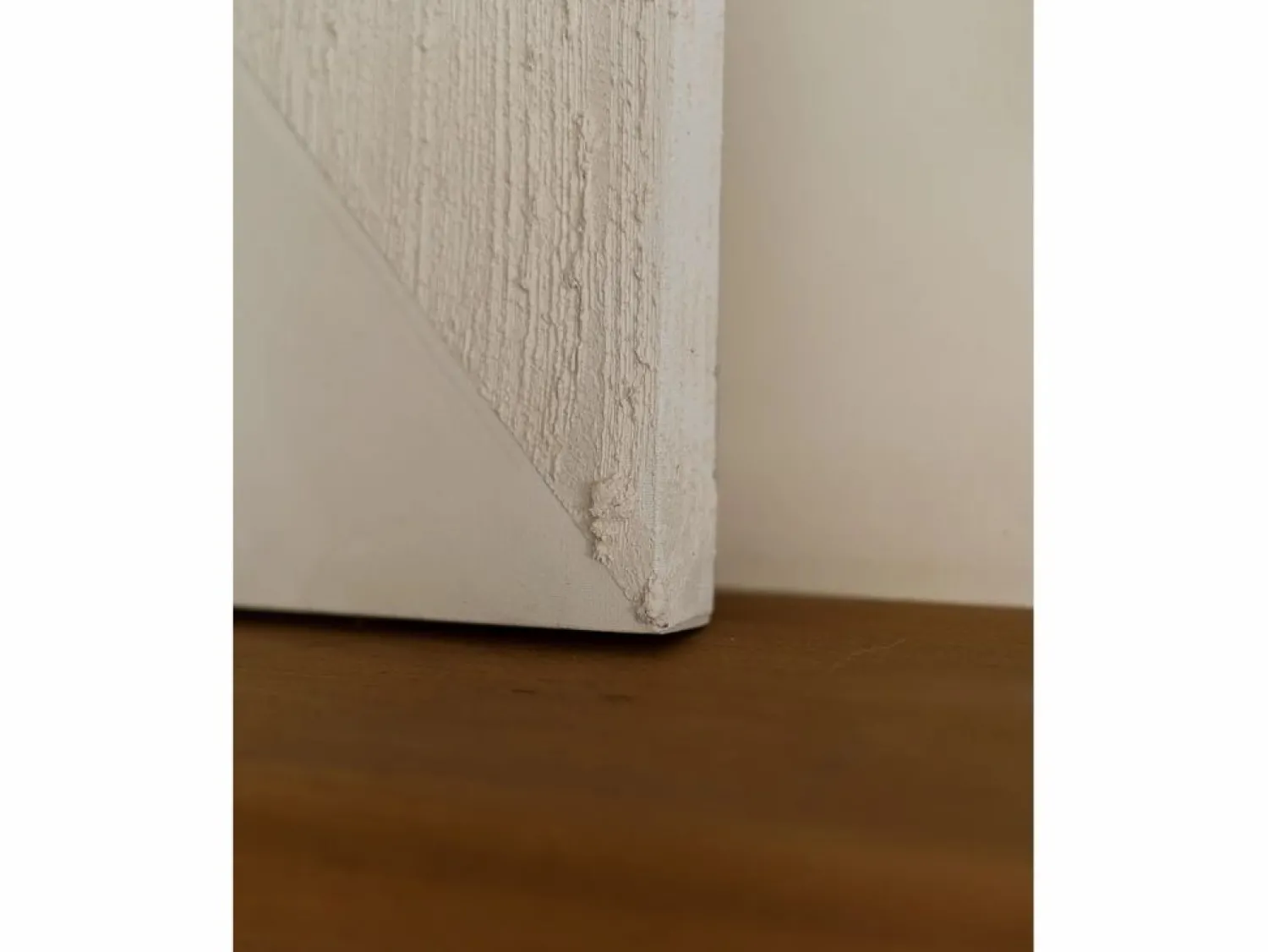 Online DECOWOOD Cuadro decorativo sobre lienzo de algodón pintado artesanalmente con pintura al oleo sin marco de 60x80cm - ADRIANA - Beige