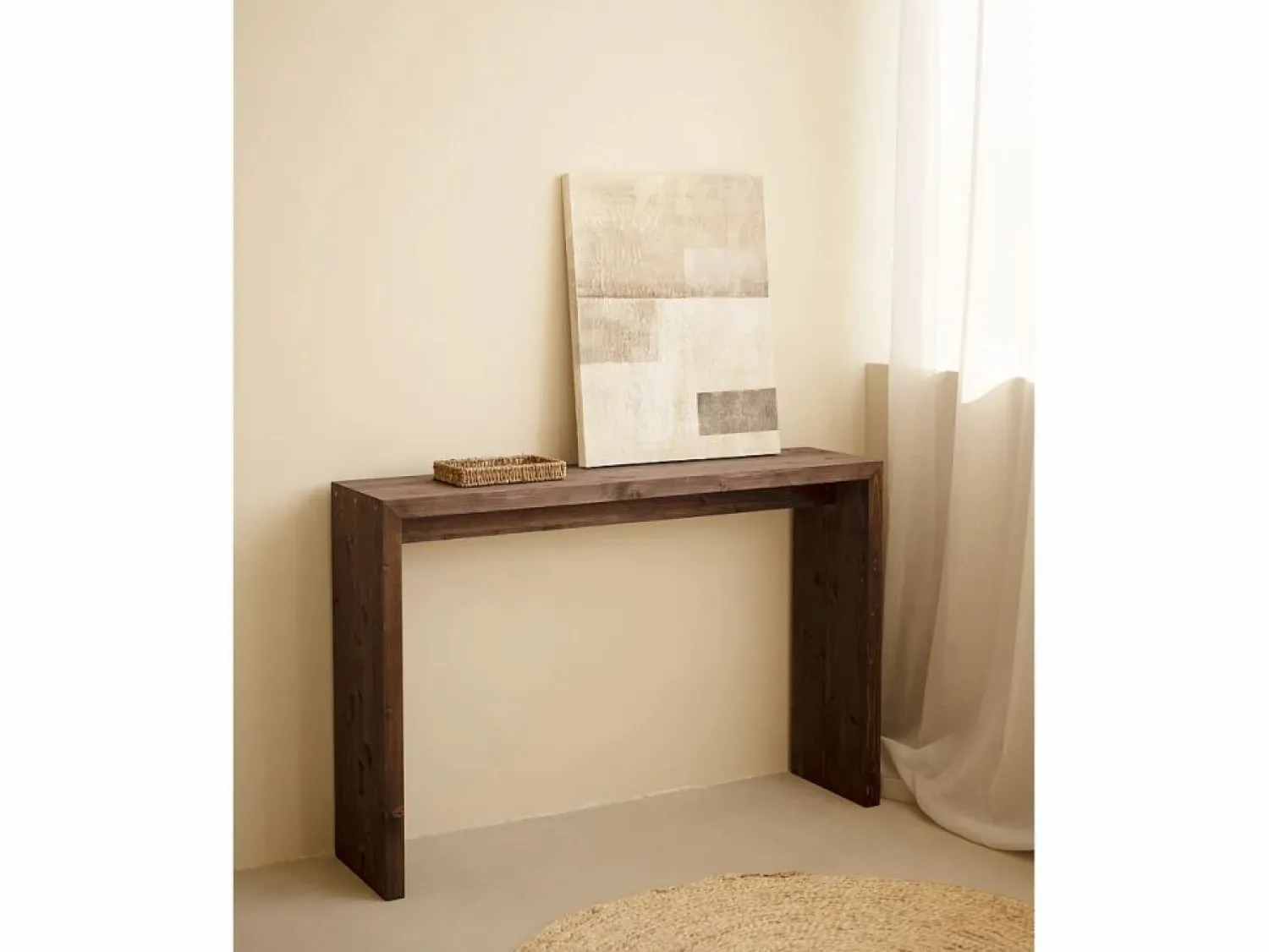 Clearance Cuadro decorativo sobre lienzo de algodón pintado artesanalmente con pintura al oleo sin marco de 80x100cm - PALERMO - Cuadro