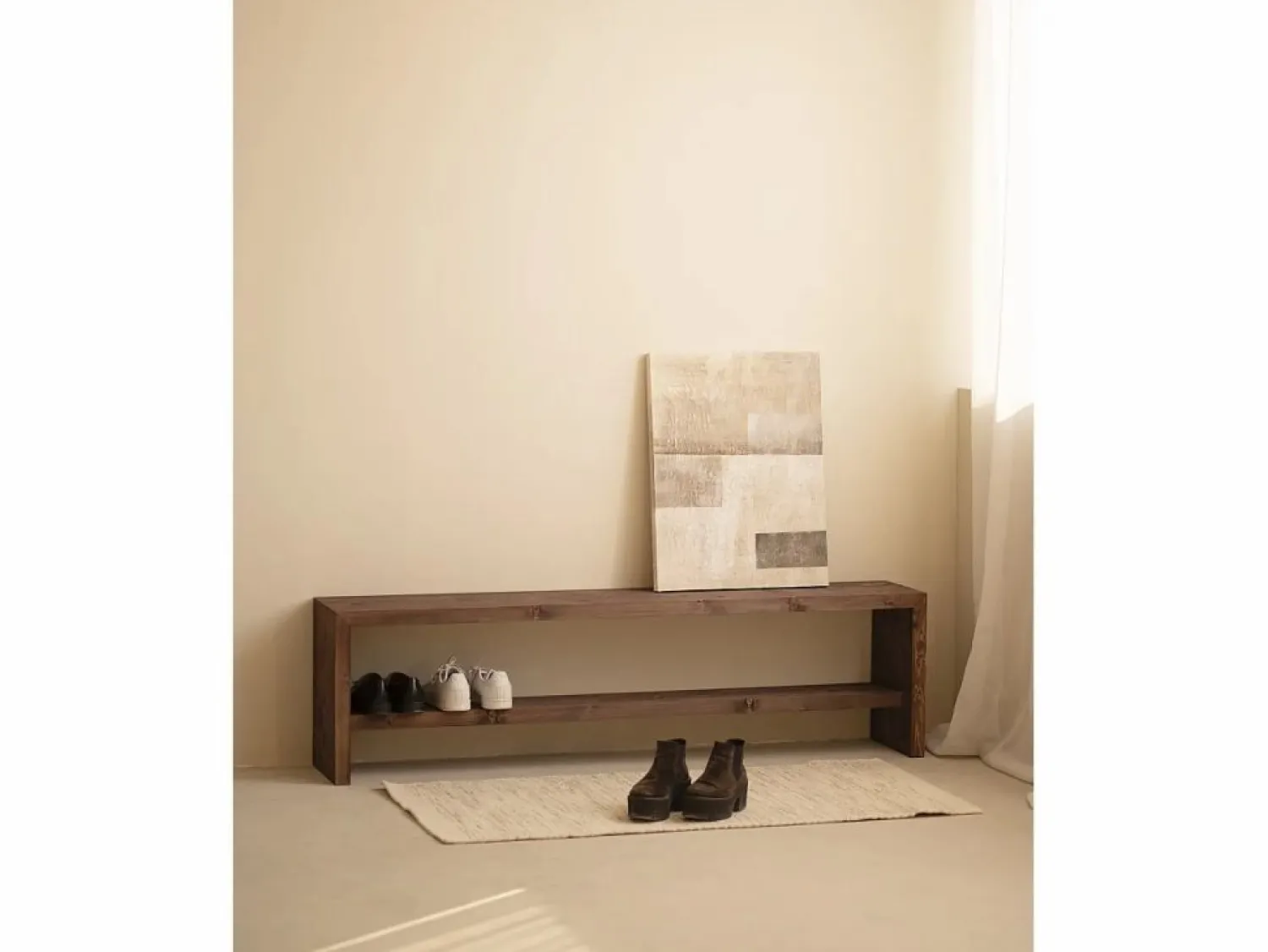 Clearance Cuadro decorativo sobre lienzo de algodón pintado artesanalmente con pintura al oleo sin marco de 80x100cm - PALERMO - Cuadro