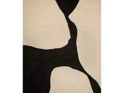 DECOWOOD Cuadro decorativo sobre lienzo de algodón con marco de madera marrón oscuro pintado artesanalmente con pintura al oleo de 80x100cm - MISIA -