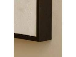 DECOWOOD Cuadro decorativo sobre lienzo de algodón con marco de madera marrón oscuro pintado artesanalmente con pintura al oleo de 80x100cm - MISIA -