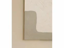 New Cuadro decorativo sobre lienzo de algodón con marco de madera negro pintado artesanalmente con pintura al oleo de 100x150cm - VARO - Cuadro