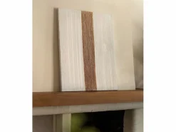 Outlet Cuadro decorativo sobre lienzo de algodón con marco de madera negro pintado artesanalmente con pintura al oleo de 60x80cm - TESA - Cuadro