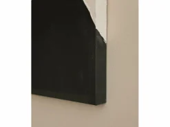 DECOWOOD Cuadro decorativo sobre lienzo de algodón con marco de madera marrón oscuro pintado artesanalmente con pintura al oleo de 60x80cm - KIKA -