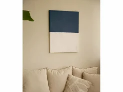 Best DECOWOOD Cuadro decorativo sobre lienzo de algodón con marco de madera marrón oscuro pintado artesanalmente con pintura al oleo de 60x80cm - MARINA - Multicolor