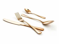 Cubertería Celebrart Quid 24 piezas oro brillo