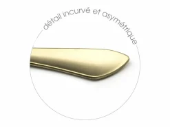 New Amefa Cubertería de 16 piezas Instinct Champagne Mat - Acero Inoxidable Dorado
