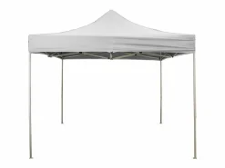 Cubierta lateral impermeable blanca de 2x2 mt con ventana de repuesto para cenador plegable