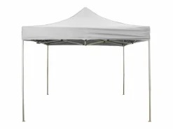Cubierta lateral impermeable blanca de 2x2 mt con ventana de repuesto para cenador plegable