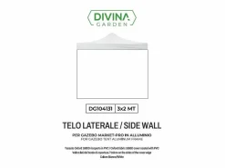 Online Cubierta lateral impermeable blanca de 3 x 2 m, repuesto para carpa plegable Market-Pro Cenador Y Quiosco