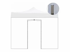 Decor Space Cubierta lateral impermeable blanca de 3x2mt con ventana para cenador plegable de 3x3mt