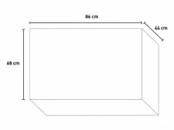 Cubierta para aire acondicionado LINEAR M Cubierta para aire acondicionado de aluminio L86 x P44 x H68 cm