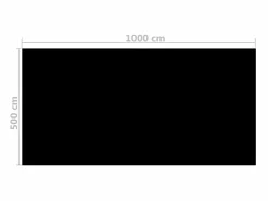 Cubierta solar de piscina PE rectangular flotante 10x5 m ES745958