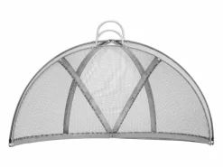 Outlet Cubierta SucceBuy de Protección Antichispas para Hogar Redondo de Leña de 76.2cm en Acero Inoxidable, Accesorios Redondos para Anillo de Hogar al Aire Libre Plateado