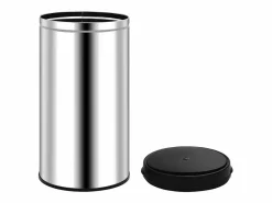 Hot Helloshop26 Cubo de basura automático con sensor de acero inoxidable de 60 litros color plata 02_0006113 Gris