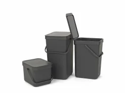 Brabantia Cubo de basura Sort & Go 12L Oscuro - 109805